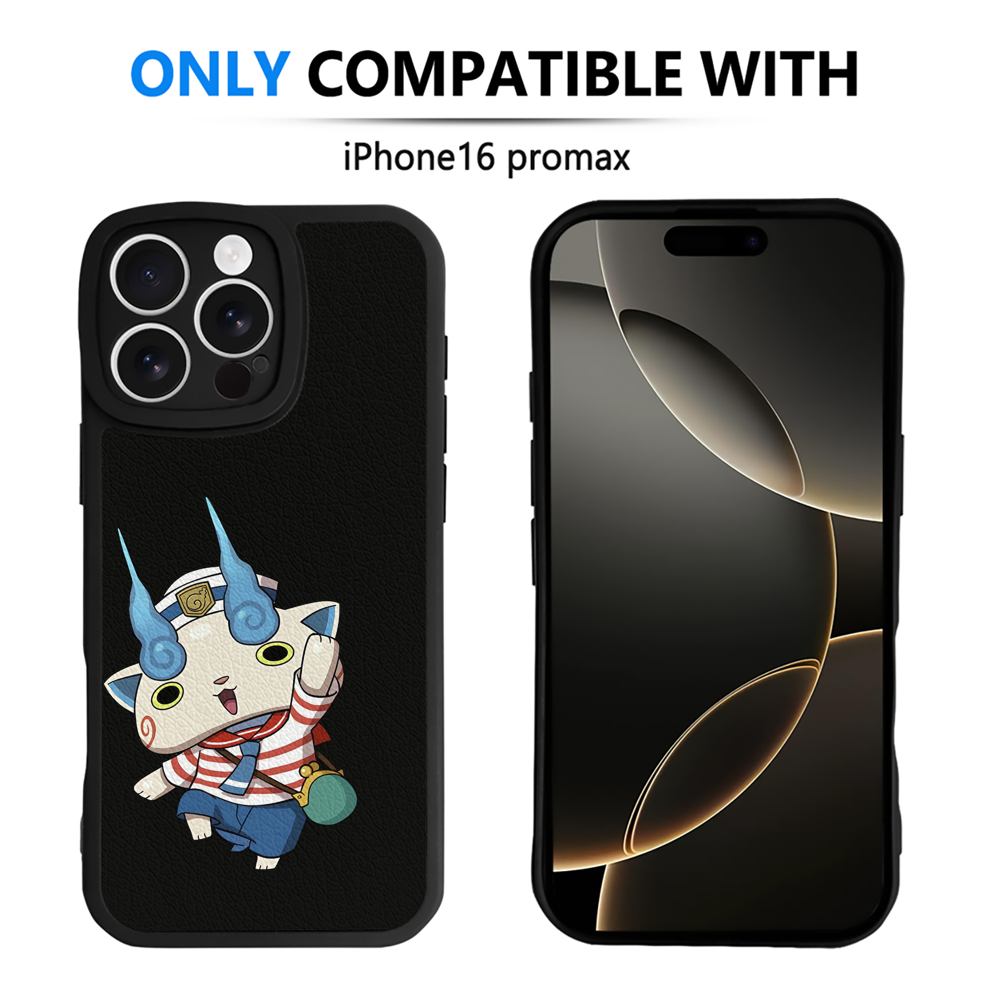 （画像用） 妖怪ウォッチ Yo-kai Watch 【iPhone 16シリーズ対応】シリコンスマホケース（レザー調） 材質：シリコン